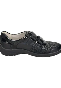 Damen Die moderne Hausfrau Klettschuhe schwarz