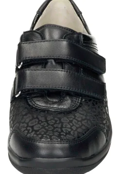 Damen Die moderne Hausfrau Klettschuhe schwarz