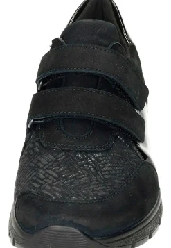 Damen Die moderne Hausfrau Klettschuhe schwarz