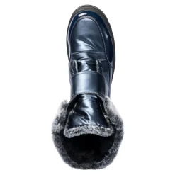 Damen Die moderne Hausfrau Klettstiefel „Leonita“ marine