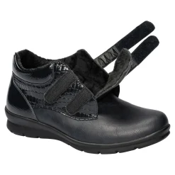 Damen Die moderne Hausfrau Klett-Stiefelette „Helga“ marine