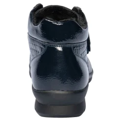 Damen Die moderne Hausfrau Klett-Stiefelette „Helga“ marine