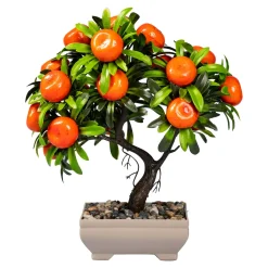 Die moderne Hausfrau Künstlicher Bonsai Mandarine