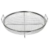 Die moderne Hausfrau Knusper-Grillkorb "Edelstahl" rund