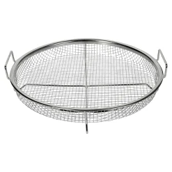 Die moderne Hausfrau Knusper-Grillkorb "Edelstahl" rund