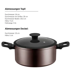 Die moderne Hausfrau Kochtopfset, Aluminium Stellara