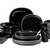 Die moderne Hausfrau Kombiservice, Keramik Isora Schwarz