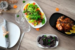 Die moderne Hausfrau Kombiservice, Keramik Isora Schwarz