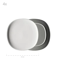 Die moderne Hausfrau Kombiservice, Keramik Isora Grau