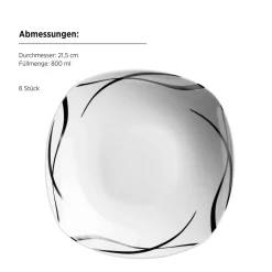 Die moderne Hausfrau Kombiservice, Porzellan DECORA