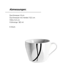 Die moderne Hausfrau Kombiservice, Porzellan DECORA