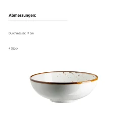 Die moderne Hausfrau Kombiservice, Porzellan Pintar Beige / Braun