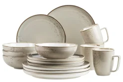Die moderne Hausfrau Kombiservice, Porzellan Pintar Olivgrau