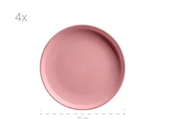 Die moderne Hausfrau Kombiservice, Steinzeug ALENIA Rosa