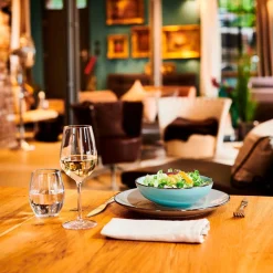 Die moderne Hausfrau Kombiservice, Steinzeug METALLIC RIM Blau