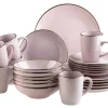 Die moderne Hausfrau Kombiservice, Steinzeug METALLIC RIM Lavendel