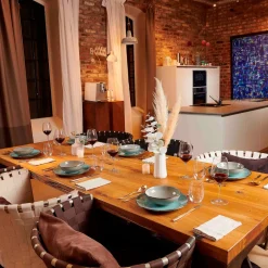 Die moderne Hausfrau Kombiservice, Steinzeug METALLIC RIM Blau