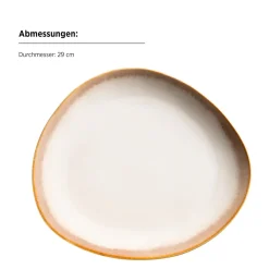 Die moderne Hausfrau Kombiservice, Steinzeut LA SINFONIA Beige