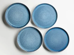 Die moderne Hausfrau Kombiset, Steinzeug Malea Blau