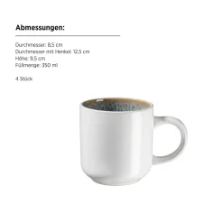 Die moderne Hausfrau Kombiset, Steinzeug Malea Grün