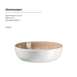 Die moderne Hausfrau Kombiset, Steinzeug Malea Beige