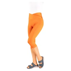 Damen Die moderne Hausfrau Komfort-Capri-Leggings "Leonie" orange