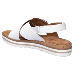 Damen Die moderne Hausfrau Komfort-Fashionsandale ­„Franka“ weiß