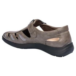Herren Die moderne Hausfrau Komfort-Herrensandale "Helmut" grau