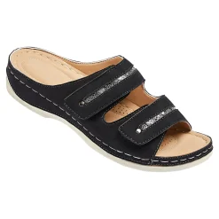 Damen Die moderne Hausfrau Komfort-Pantolette "Simone" schwarz