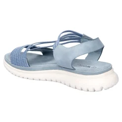 Damen Die moderne Hausfrau Komfort-Sandalette "Leni" rauchblau