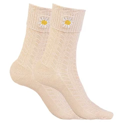 Die moderne Hausfrau Komfort-Socken „Edelweiß“