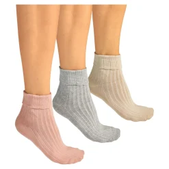 Die moderne Hausfrau Komfort-Umschlagsocken, 3 Paar