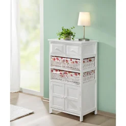 Die moderne Hausfrau Kommode „Romantik“ weiß