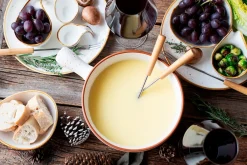 Die moderne Hausfrau Käsefondue Set, Steinzeug Pintar