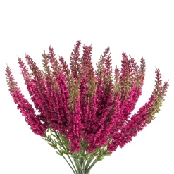 Die moderne Hausfrau Kunstblume "Erika" lila-weiß