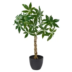 Die moderne Hausfrau Kunstpflanze mit Flechtstamm