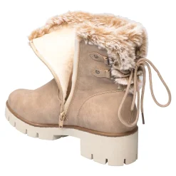 Damen Die moderne Hausfrau Kuschel-Boot „Beate“ taupe