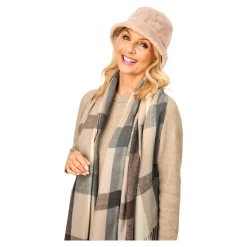 Damen Die moderne Hausfrau Kuschel-Hut „Olga“ beige