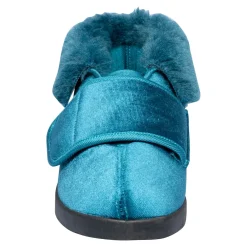 Damen Die moderne Hausfrau Kuschel-Kletthausschuh 