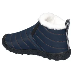 Damen Die moderne Hausfrau Kuschel-Kurzstiefelette „Flexi“ marine