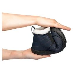 Damen Die moderne Hausfrau Kuschel-Kurzstiefelette „Flexi“ marine