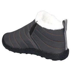 Damen Die moderne Hausfrau Kuschel-Kurzstiefelette „Flexi“ anthrazit