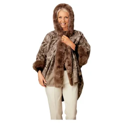 Damen Die moderne Hausfrau ﻿Kuschel-Poncho „Katharina“