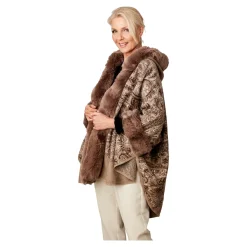Damen Die moderne Hausfrau ﻿Kuschel-Poncho „Katharina“