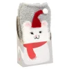 Die moderne Hausfrau Kuschel-Socken „Weihnachtskätzchen“