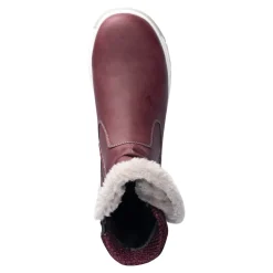 Damen Die moderne Hausfrau Kuschelstiefel „Flora“ bordeaux