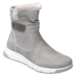 Damen Die moderne Hausfrau Kuschelstiefel „Flora“ grau