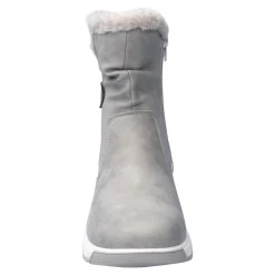 Damen Die moderne Hausfrau Kuschelstiefel „Flora“ grau