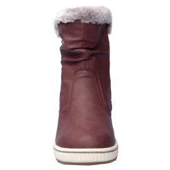 Damen Die moderne Hausfrau Kuschelstiefel „Florine“ bordeaux