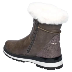 Damen Die moderne Hausfrau Kuschelstiefel "Katharina" mit Wolle taupe